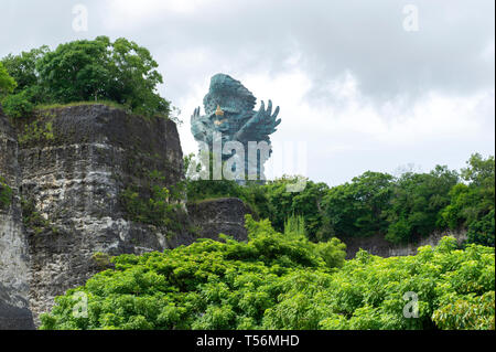 The giant Garuda Wisnu Kencana (GWK) Statue at the GWK Cultural Park in Bali Indonesia Stock Photo