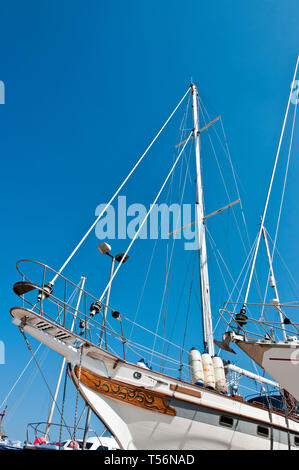 Boats in the harbour, Watchet, Somerset, South West England Stock Photo