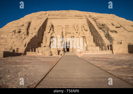 Abu Simbul ruins near Aswan Egypt Stock Photo