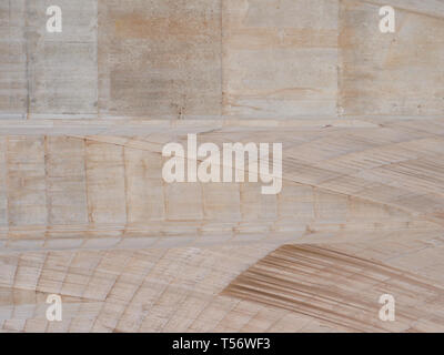 Hoover Dam spillway showing details of the concrete construction, Arizona and Nevada Stock Photo