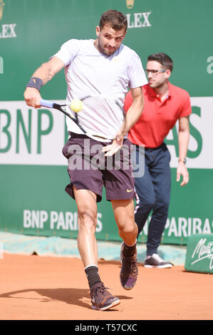 Grigor Dimitrov (BUL) during his match on day 4 of the Rolex Paris ...