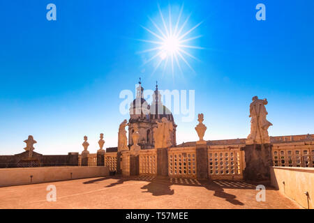 Domes of Catania Cathedral, Sicily, Italy Stock Photo