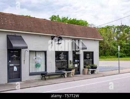 HOPE MILLS, NC - CIRCA April 2019 : Get Twisted Yoga Apothecary Essential Oils Stock Photo