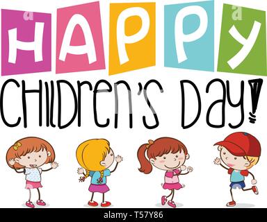 Happy children's day template illustration Stock Vector Image &amp; Art - Alamy