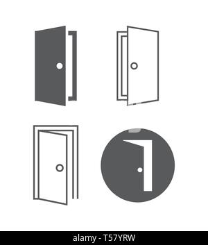 Door vector icons Stock Vector