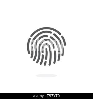 Fingerprint icon vector Stock Vector