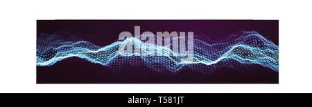 Music abstract background blue. Equalizer for music, showing sound waves with music waves, music background equalizer vector concept. Stock Vector