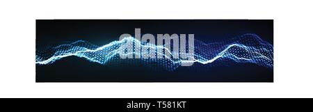 Music abstract background blue. Equalizer for music, showing sound waves with music waves, music background equalizer vector concept. Stock Vector
