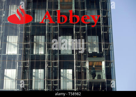 Abbey National House on Triton Square London. Part of the Santander Group. 29/09/2008 Stock Photo