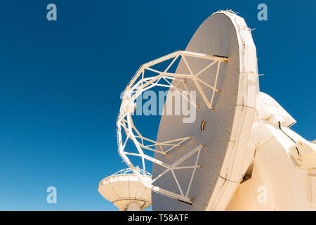 Antenna of a radio telescope in the Atacama desert, Chile Stock Photo