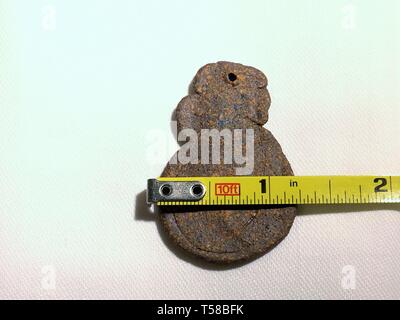 A ceramic pendant made by a local potter Stock Photo