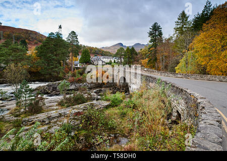 The Falls of Dochart in the town of Killin, Scotland Stock Photo