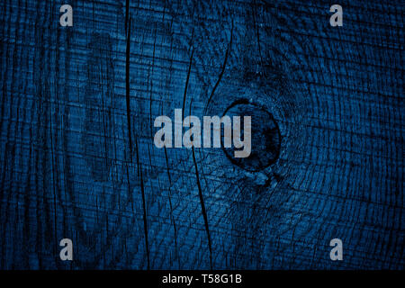Texture Navy blue of old rough wood. Abstract background for design. Vintage retro Stock Photo