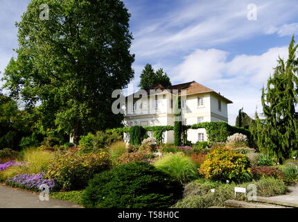 beautiful old villa in a great garden Stock Photo