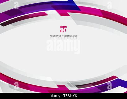 Abstract header blue and red shiny geometric shapes overlapping moving ...