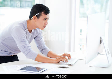 Working on web design Stock Photo