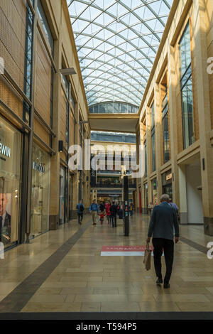 Entrance to Grand Arcade off St Andrews Street Cambridge Stock Photo