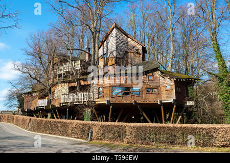 Treehouse restaurant at Alnwick Garden, Alnwick, Northumberland, England, UK Stock Photo