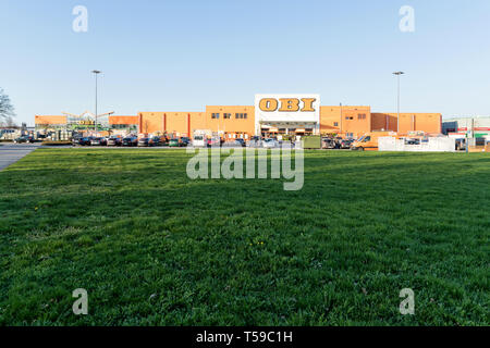 OBI store in Elmshorn, Germany. OBI is the largest DIY retailer in