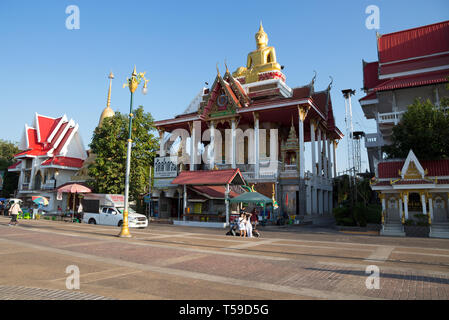 NONG KHAI, THAILAND, JANUARY 27, 2019 - Wat Lamduan, Lamduan Temple in Nong Khai, Thailand Stock Photo