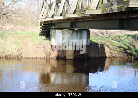 Wald Fluss river forrest Pflanzen Stock Photo