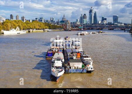 River Thames, London, England. Stock Photo