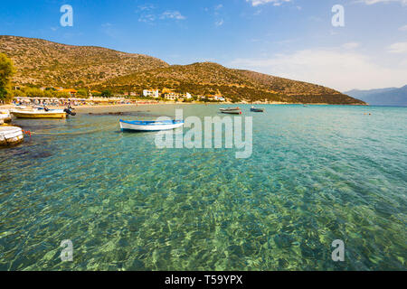 A view on beautiful Psili Ammos beach on Samos island in Greece Stock Photo