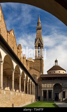 Basilica della Santa Crocce (Basilica of the holy cross) Florence, Italy. Stock Photo