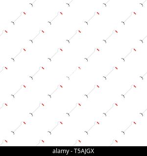 Walking cane pattern seamless vector repeat for any web design Stock Vector