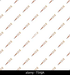 Wood crutch pattern seamless vector repeat for any web design Stock Vector