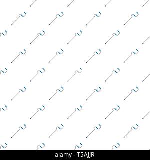 Metal walking stick pattern seamless vector repeat for any web design Stock Vector
