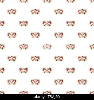 Clown mask pattern seamless vector repeat for any web design Stock Vector