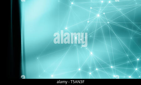 New technology transformation, abstract pattern lines design Stock Photo
