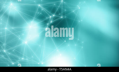 Digital technology presentation concept, triangle shapes connections graphic backgrounds, geometric digital wires abstract connection design communica Stock Photo