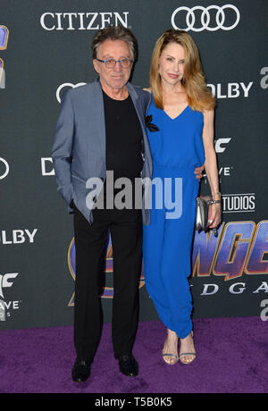 Los Angeles, USA. 22nd Apr, 2019. LOS ANGELES, USA. April 22, 2019: Frankie Valli & Jacqueline Jacobs at the world premiere of Marvel Studios' 'Avengers: Endgame'. Picture: Paul Smith/Featureflash Credit: Paul Smith/Alamy Live News Stock Photo