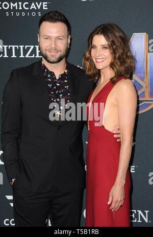 Taran Killam and Cobie Smulders Los Angeles Premiere of Warner Bros ...