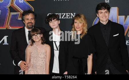 Mark Ruffalo, Bella Noche Ruffalo, Odette Ruffalo, Keen Ruffalo