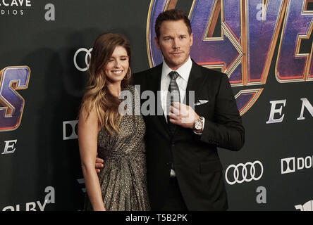 Los Angeles, USA. 22nd Apr, 2019. Chris Pratt, Katherine Schwarzenegger 069 attends the World Premiere Of Walt Disney Studios Motion Pictures Avengers Endgame at Los Angeles Convention Center on April 22, 2019 in Los Angeles, California. Credit: Tsuni / USA/Alamy Live News Stock Photo