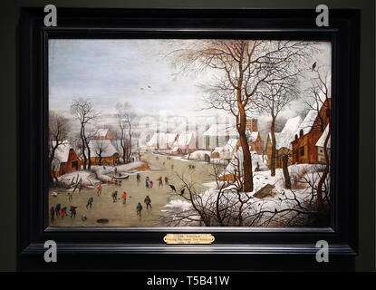 Winter Landscape With A Bird Trap Museum Muzeul National Brukenthal Sibiu Stock Photo Alamy