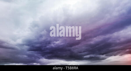 Dark storm clouds background Stock Photo