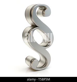 Paragraph sign, 3D illustration Stock Photo