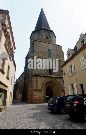 CHURCH, EGLISE DE MAGNAC LAVAL Stock Photo