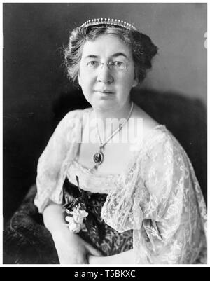 Mabel Gardiner Hubbard Bell (1857-1923), wife of inventor Alexander Graham Bell, portrait, by Harris & Ewing, c. 1917 Stock Photo