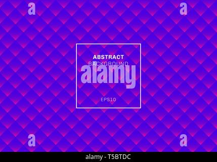 Abstract blue and pink geometric pattern background and texture. Squares or rhombus stripes seamless texture vivid color. Vector illustration Stock Vector