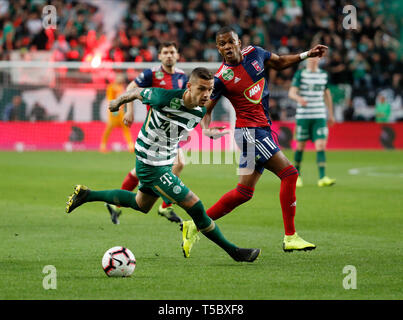 BUDAPEST, HUNGARY - APRIL 2: Marcel Heister of MOL Fehervar FC