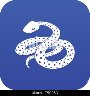 Mexican kingsnake icon blue vector Stock Vector