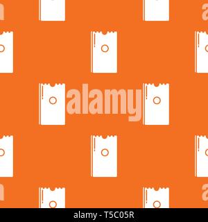 Dry napkins pack pattern vector orange Stock Vector