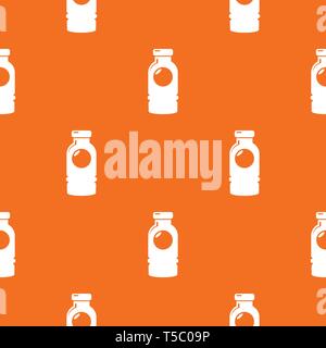 Cosmetic bottle pattern vector orange Stock Vector