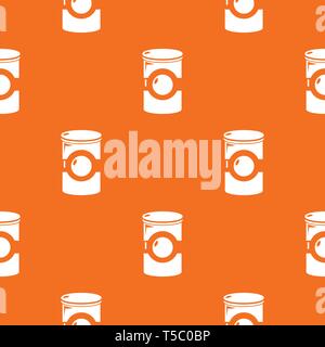 Cosmetic jar plastic pattern vector orange Stock Vector