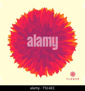 Floral art. Element for design. Greeting card. Vector illustration. Can be used for advertising, marketing, presentation. Stock Vector